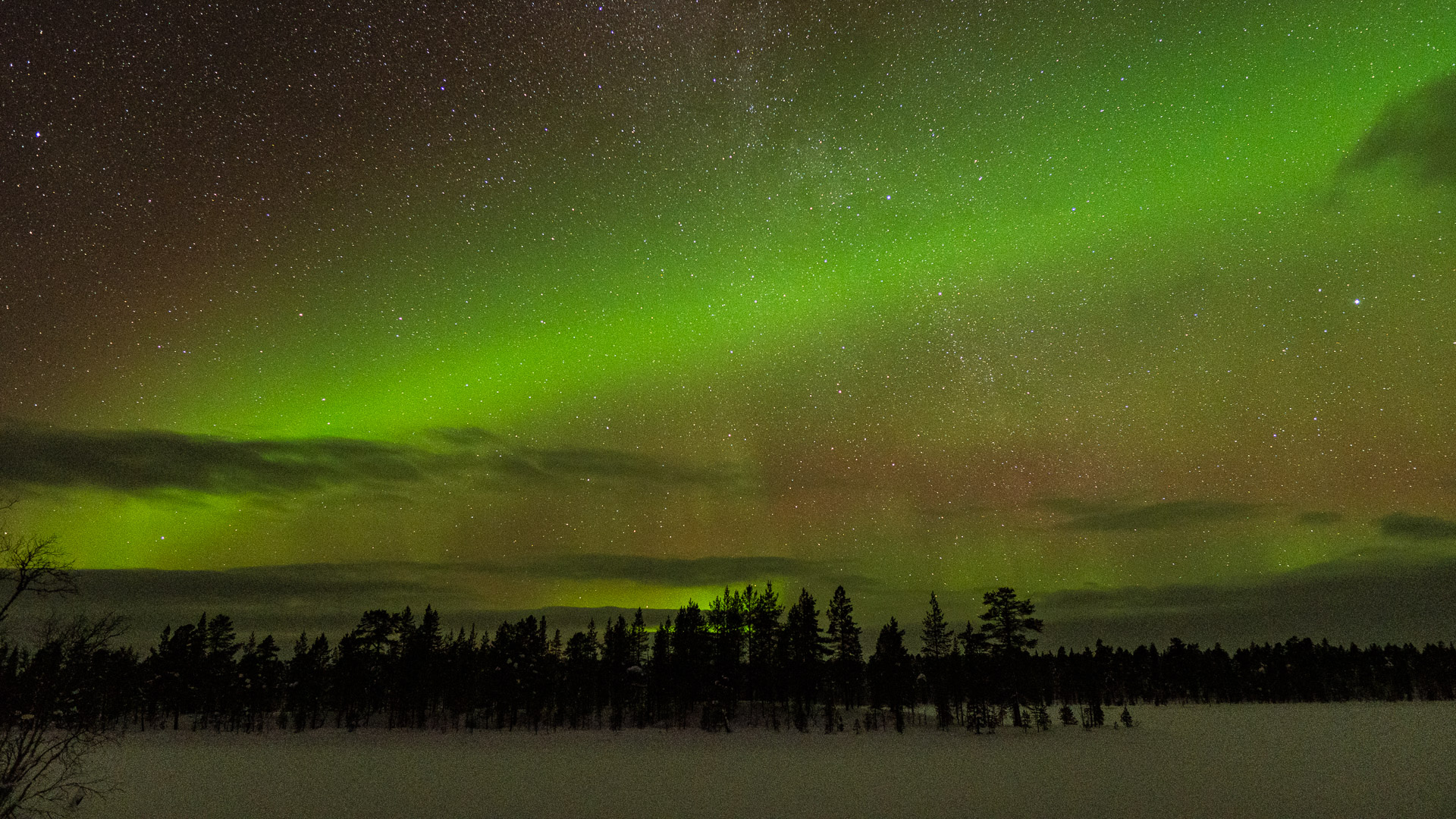 Aurora boreal a Lapònia, Finlàndiav