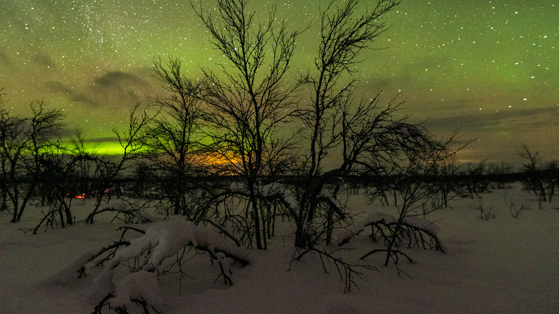 Aurora boreal a Lapònia, Finlàndia